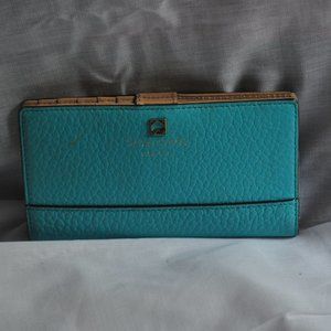 Kate Spade Bi-fold Turquoise Wallet